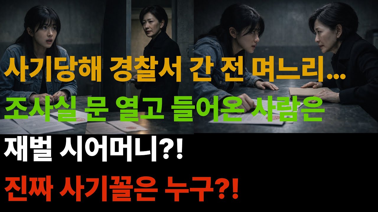 사기당해 경찰서 간 전 며느리… 조사실 문 열고 들어온 사람은 재벌 시어머니?! | 막장드라마 | 사이다엔딩