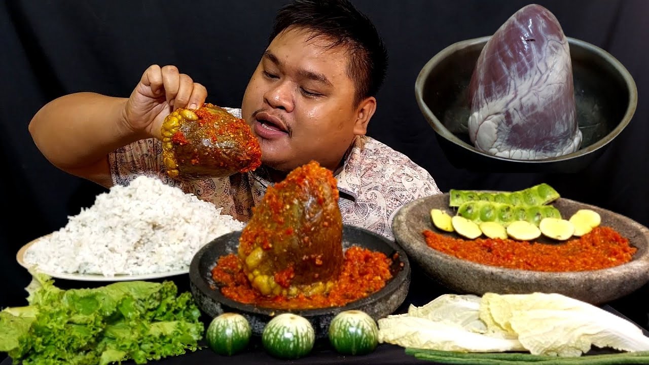 1KG JANTUNG SAPI UTUH BUMBU PEDAS SAMBAL BAJAK LALAPAN MENTAH...