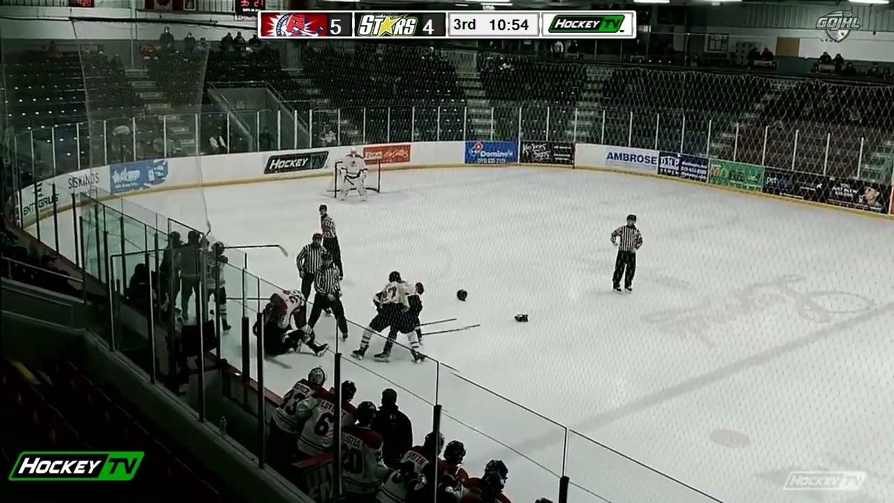 St. Thomas Stars - Face Meets Fist - Andrew Seminara vs Strathroy Rockets Owen Doherty