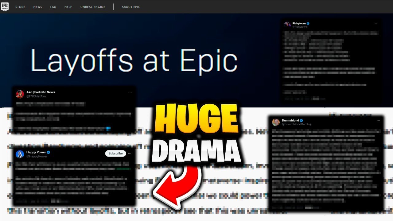 Heated Twitter/X Exchanges About the Epic Games Layoffs | Fortnite Community Divided & Upset
