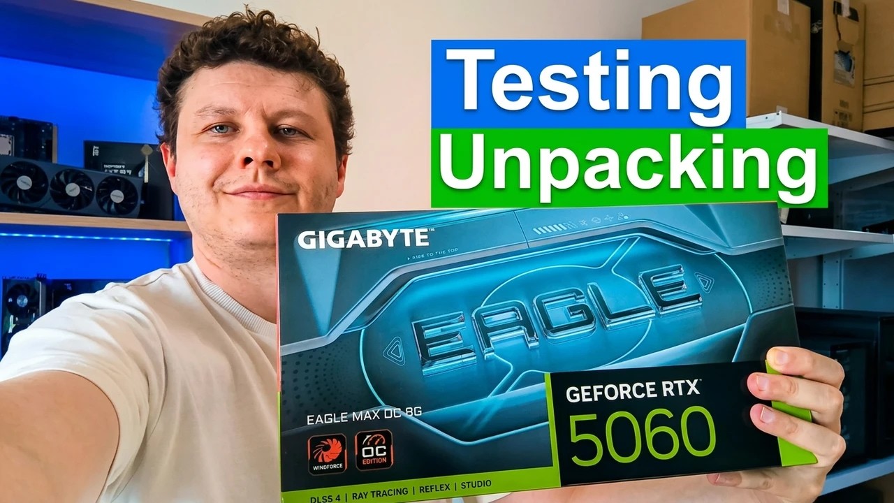 Gigabyte GeForce RTX 5060 Eagle Max OC Edition &mdash; полный обзор: тесты в играх, температуры, шум #5060