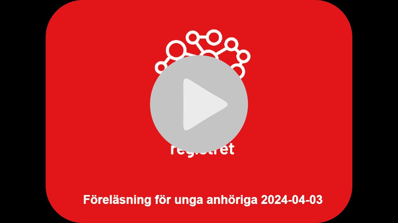 Webbinarie för unga anhöriga om BPSD-registret