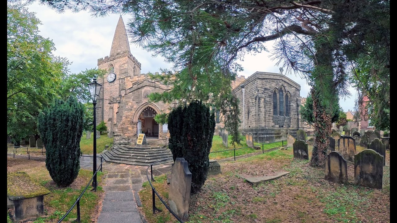 Pickering St Peter and St Paul Medieval wall paintings North Yorkshire England.