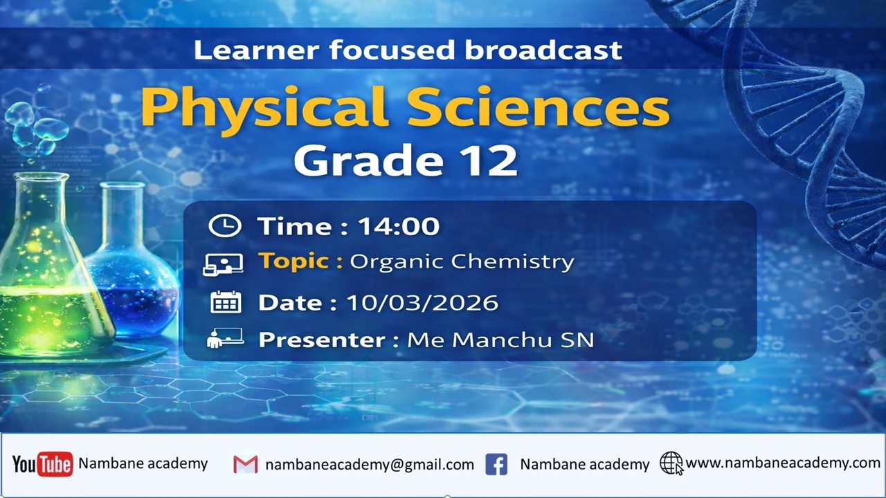 Physical Sciences| TERM 1|ORGANIC CHEMISTRY| ME MANCHU|2026|Grade 12