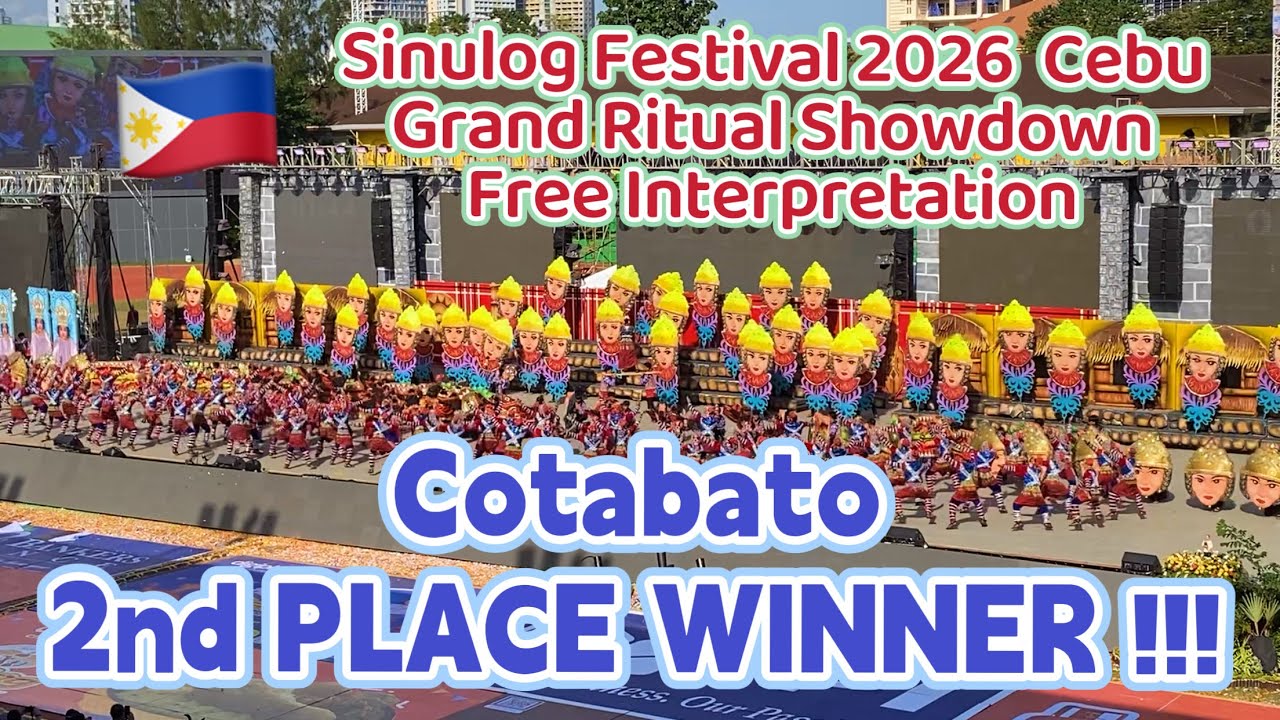 Sinulog 2026 COTABATO 2nd PLACE FI WINNER Ritual Showdown Cebu City Festival Dance & Costume Parade 
