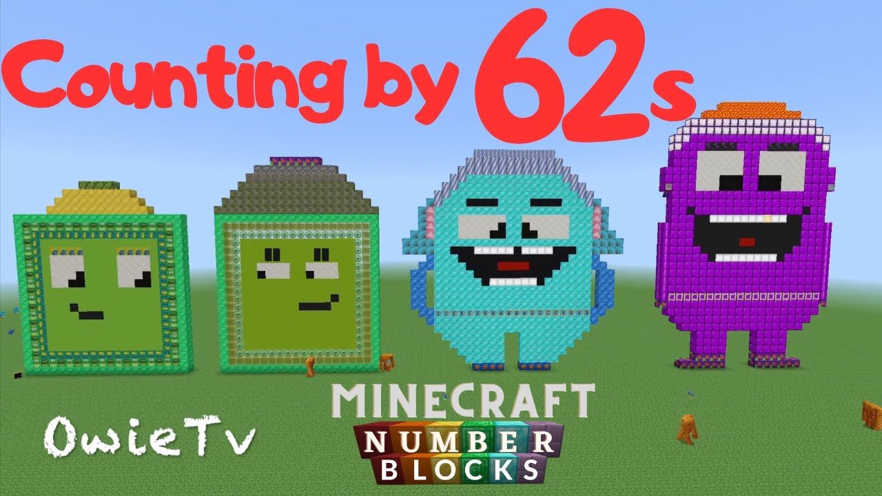 Counting by 62s Song Numberblocks Minecraft | Skip Counting by 62 | Math and Number Songs for Kids