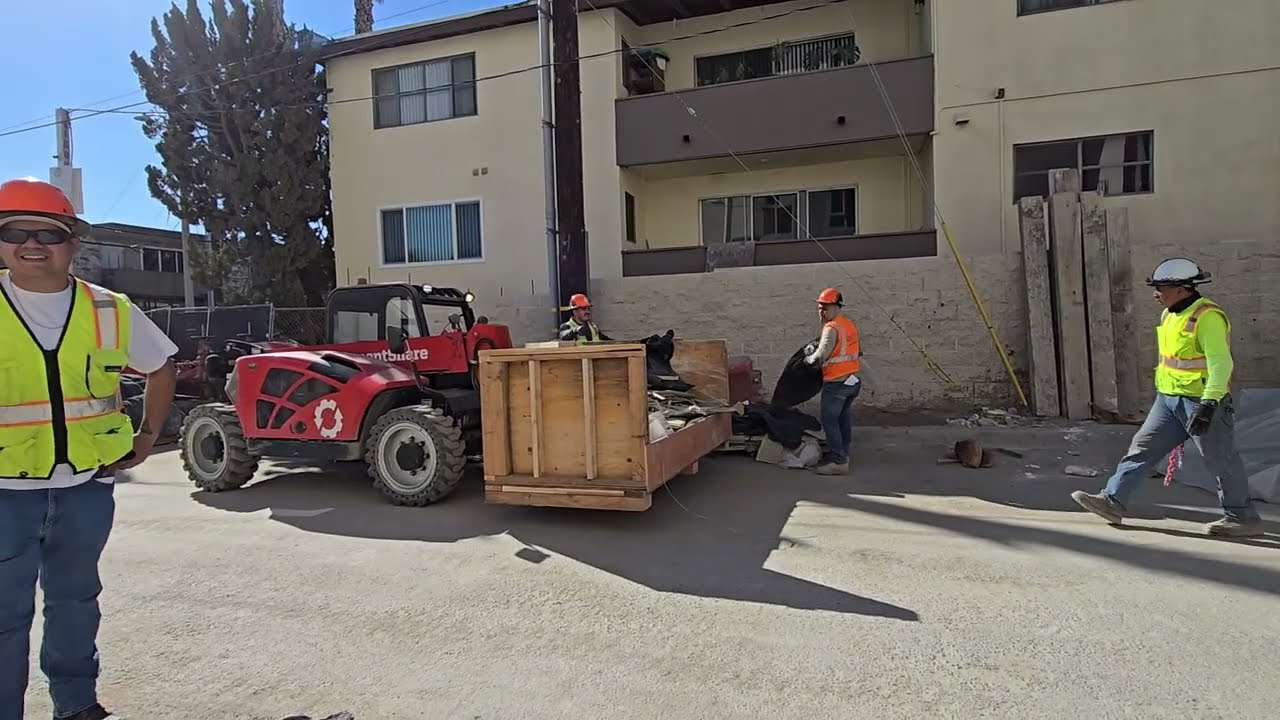 Job walk at the Torrance project  looking at the progress 