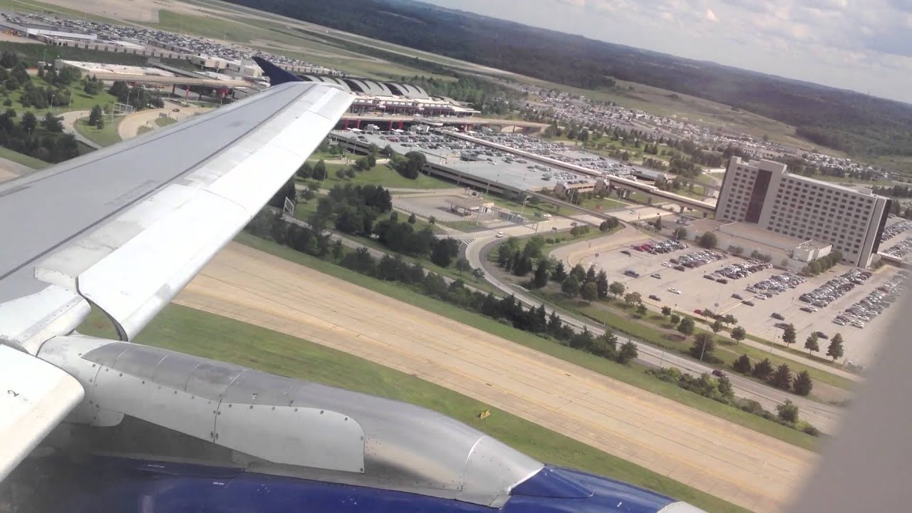 Delta Air Lines A319 Takeoff from Pittsburgh