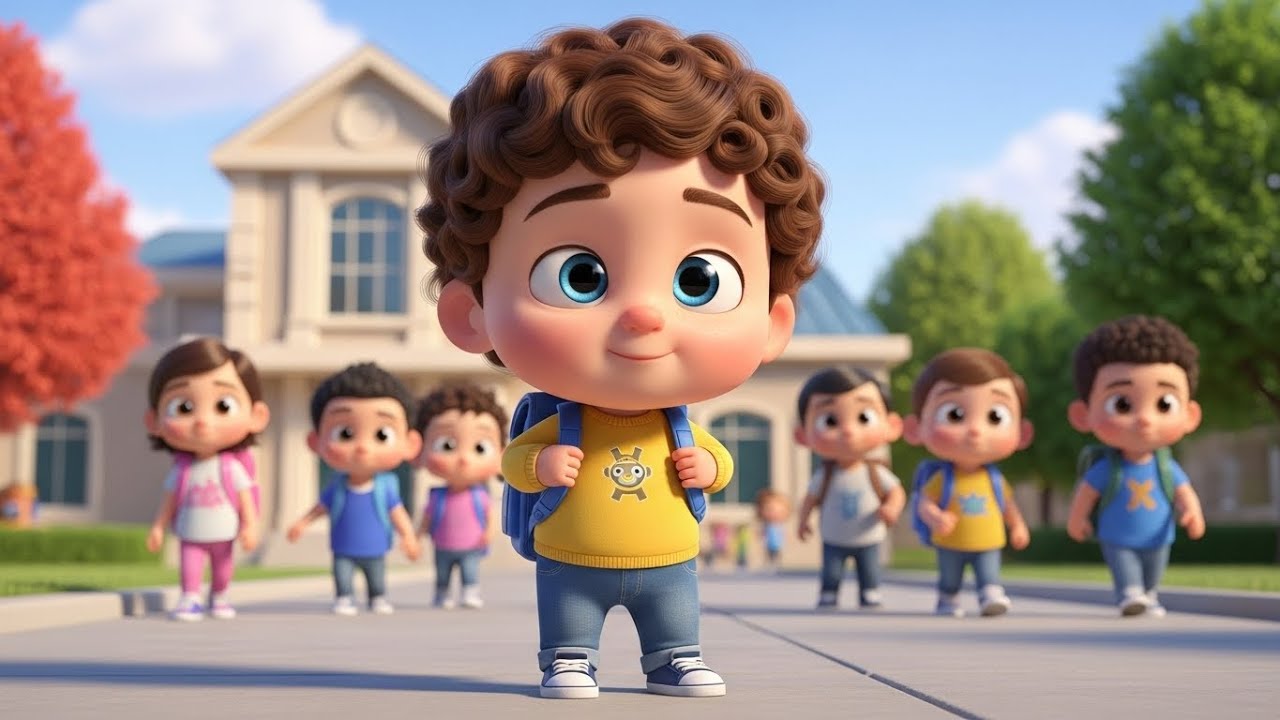 Happy School Route 🚌🎶🌈 Fun Kids Song | Learning & Play Adventure