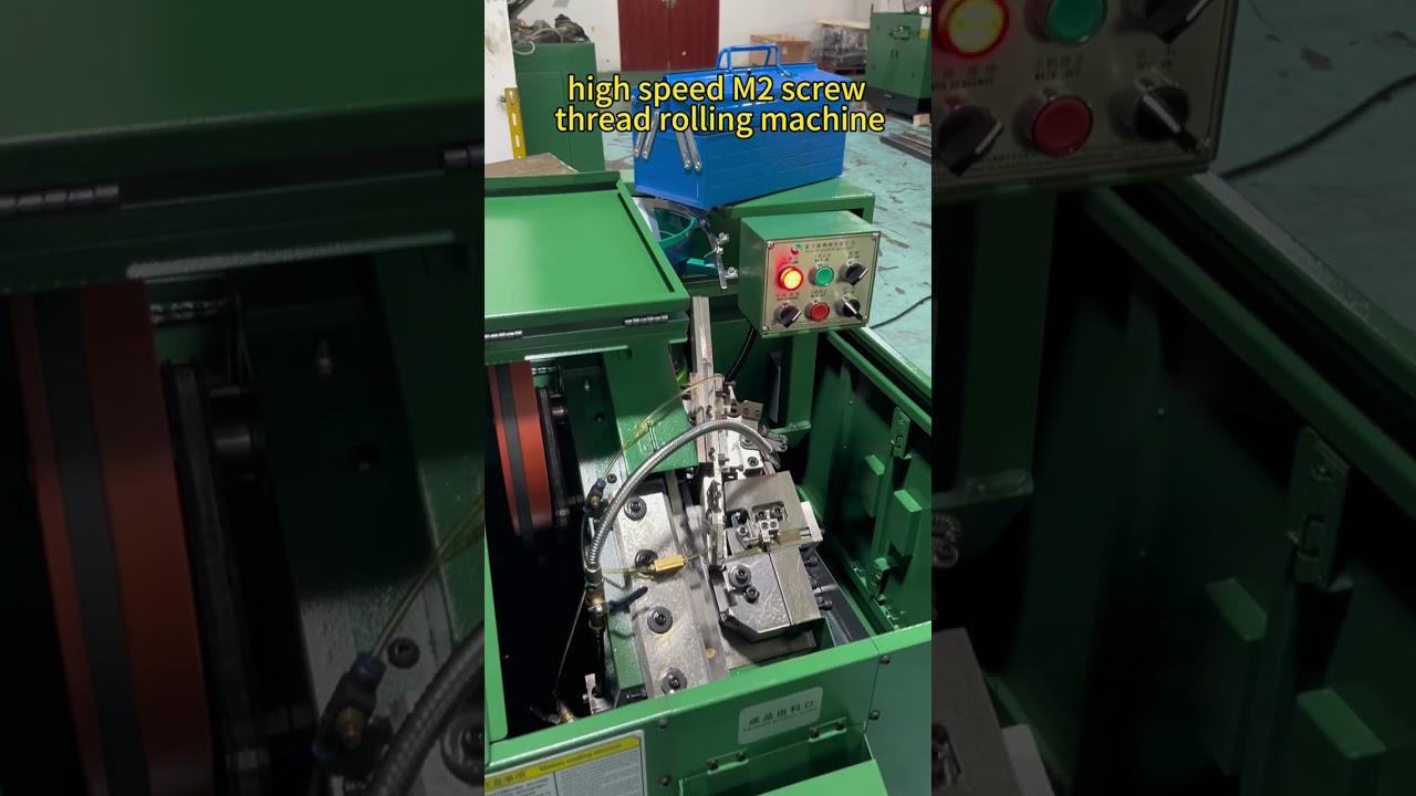 M2M3 screw thread rolling machine manufacturer high speed with Taiwan quality technology.