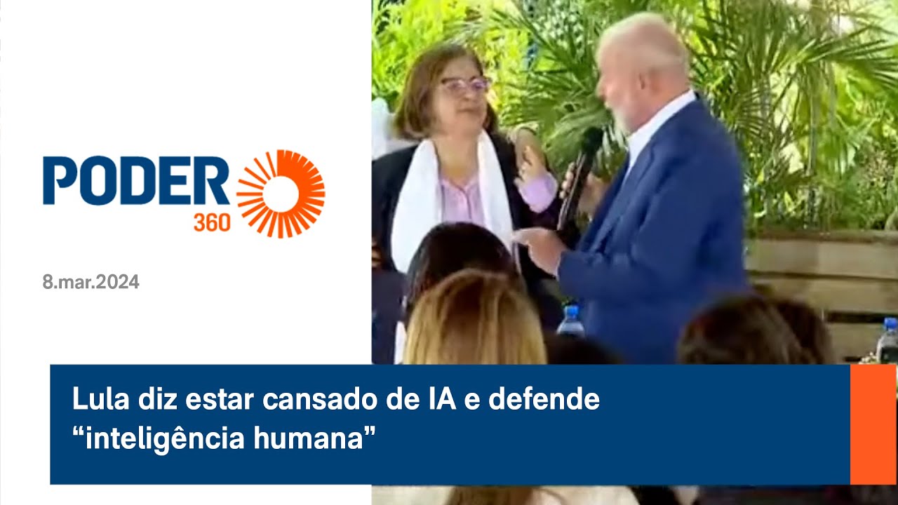 Lula diz estar cansado de IA e defende “inteligência humana”