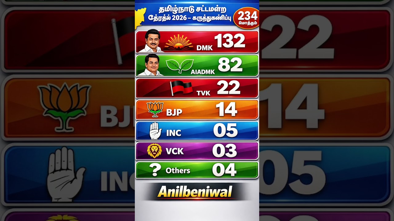 Tamilnadu assembly election 2026!! #tamilnaduelection2026 #tamilnadu #tamilnadupolitics #opinionpoll