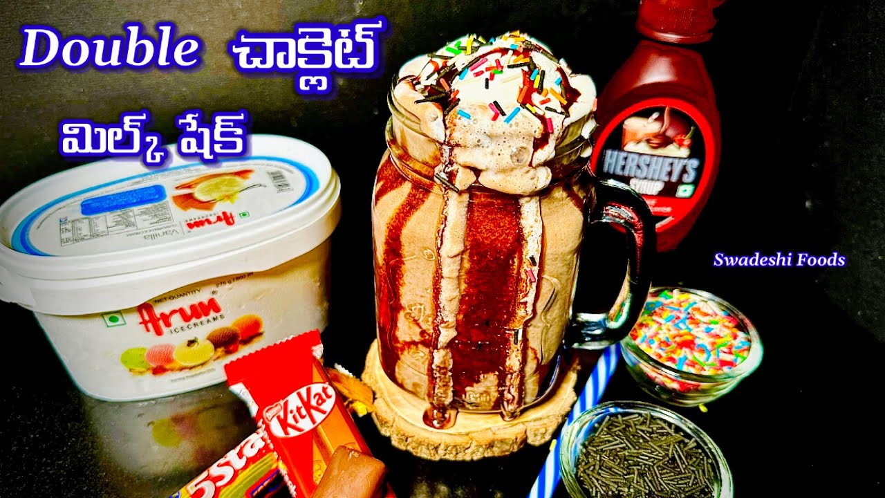🍫 Ultimate Double Chocolate Milkshake Recipe! Thick, Creamy & Loaded with Chocolate