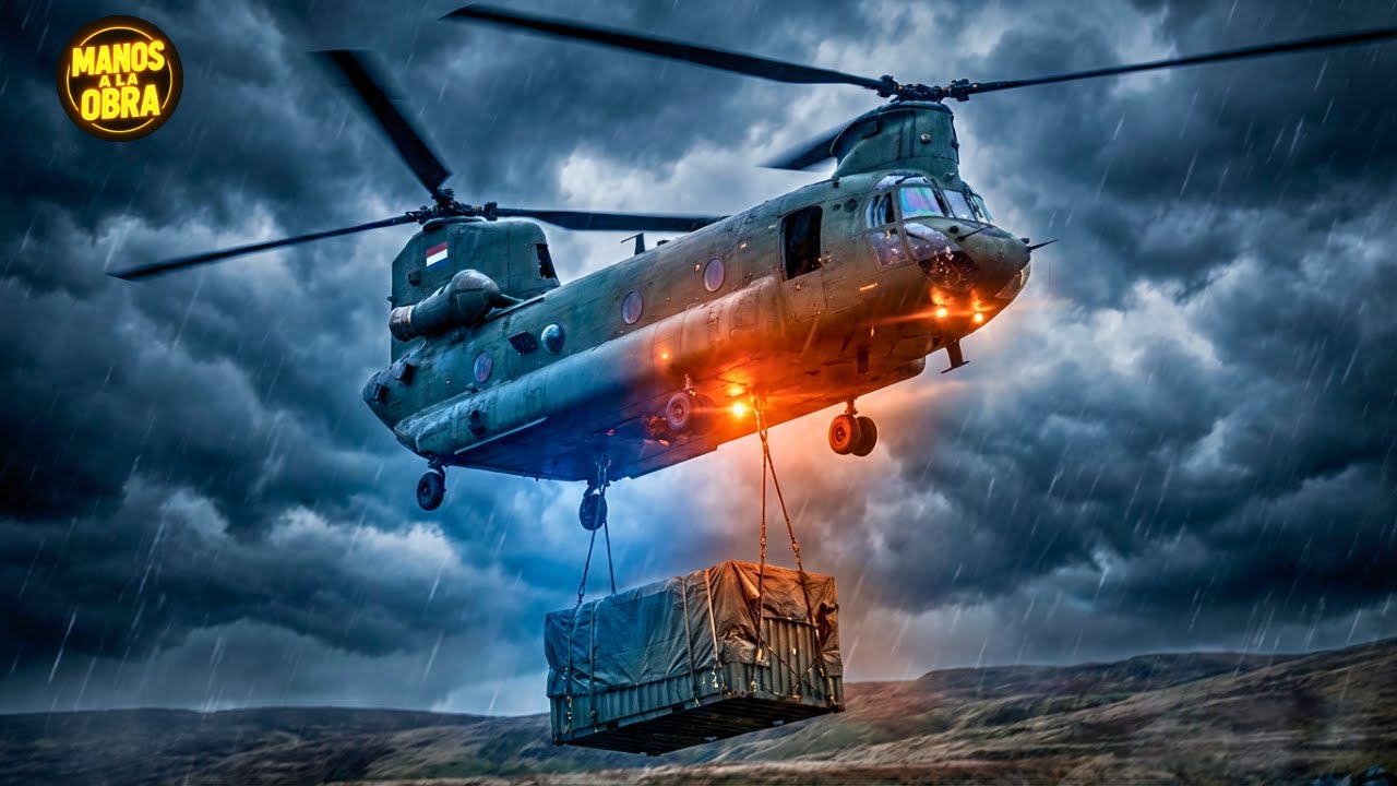 Así Entrenan los CH 47 Chinook Carga Suspendida EXTREMA de Holanda 🚁