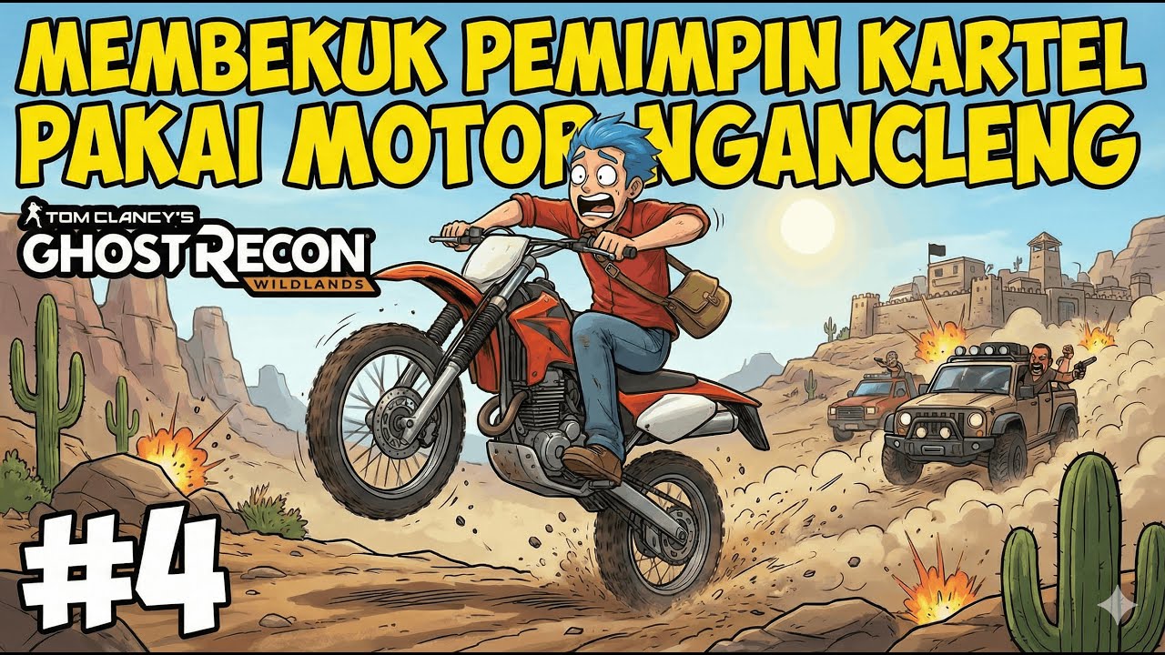 MEMBEKUK PEMIMPIN KARTEL PAKAI MOTOR NGANCLENG! | Ghost Recon Wildlands #4