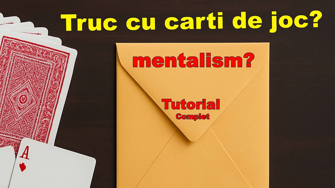 Magie cu cărți și plic! Încearcă acest truc acasă
