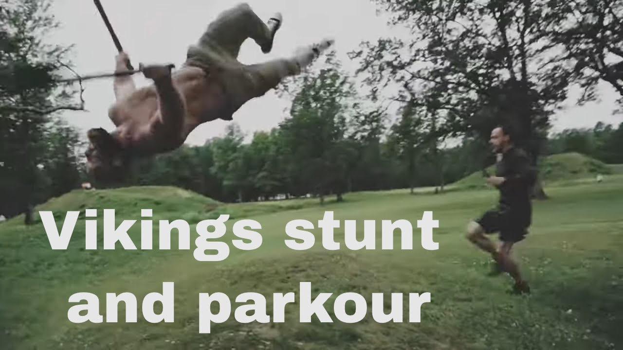 Vikings stunt parkour gymnastics - we're going insane at Midgard Viking Center
