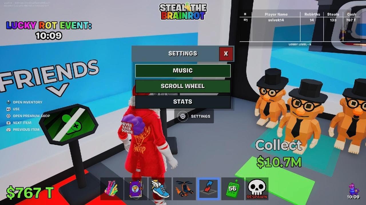 Fortnite Steal The Brainrot Lucky Rot Event Music