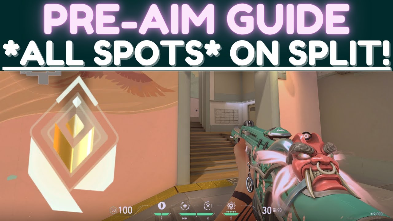 Radiant Valorant CROSSHAIR PLACEMENT Guide *ALL SPOTS* on Split!! (Pre-Aim Guide)