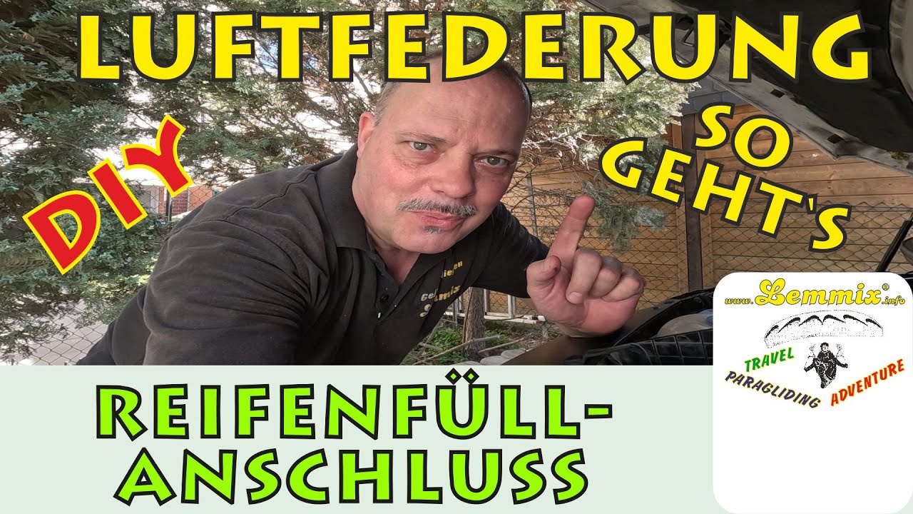 Reifenfüllanschluss selbst einbauen beim Luftfahrwerk Campervan VW T5 T6 Wohnmobil Vanlife Lemmix