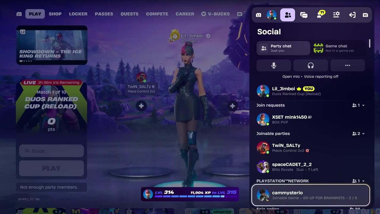 Fortnite tournament.