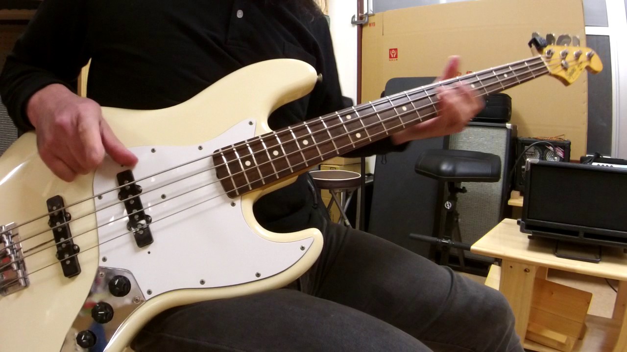 フジゲン E Serial Squire by Fender Jazz Bass JB-355 Mod.指弾き