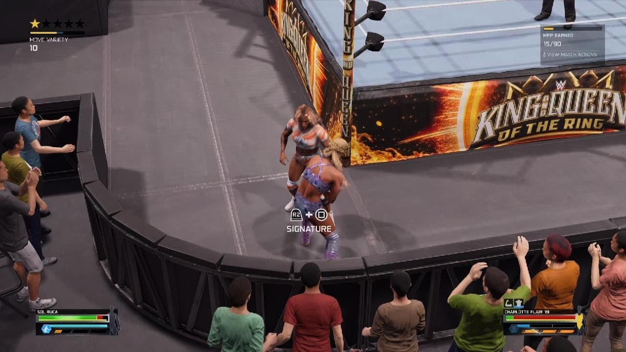 Going crazy #SolRuca Vs #CharlotteFlair #WWE2K25