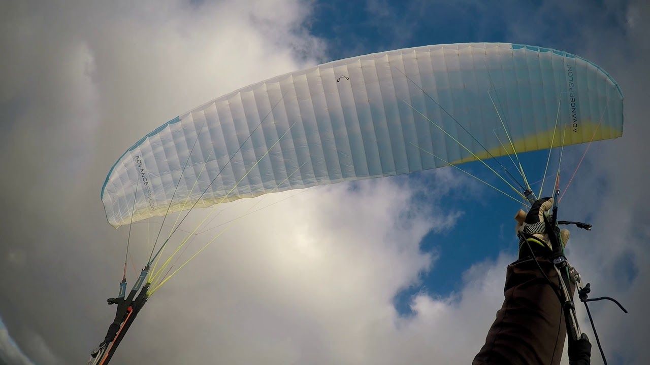 Puerto Naos, Soloflug von der Kante
