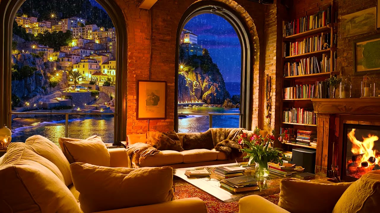 Perfect Cafe Ambience with Relaxing Jazz ☕ Coffee Shop Background Music for Reading & Study