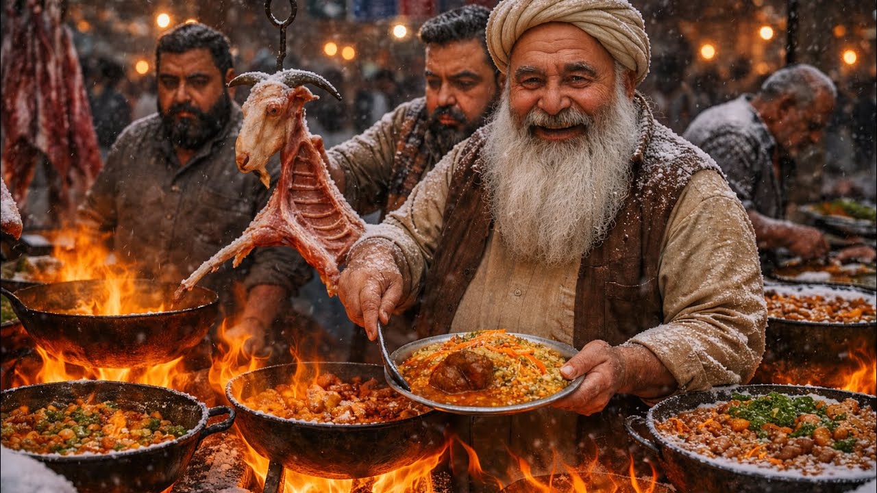 Afghanistan’s Most Crowded Street Foods in Winter🇦🇫