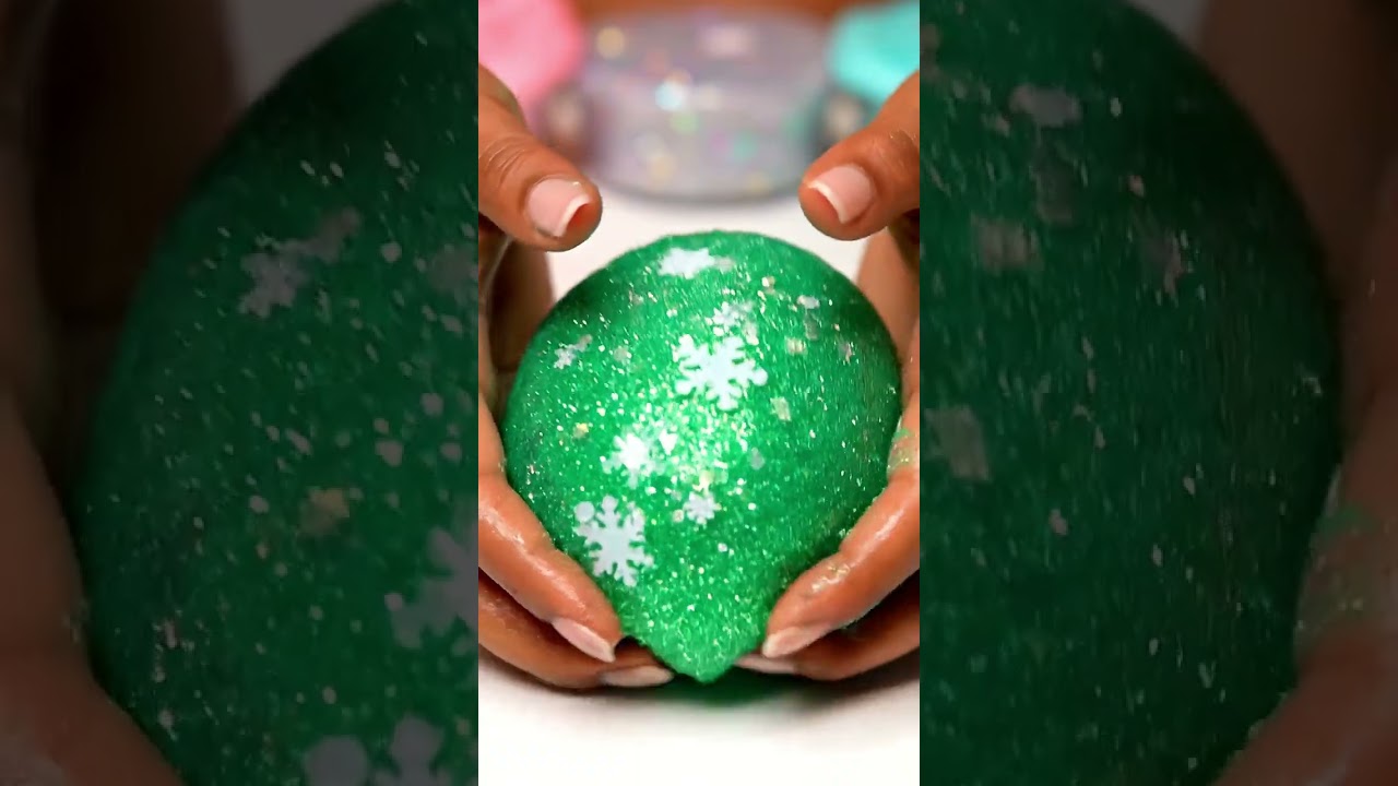 Snowflakes Slime ASMR Relaxing Video for Stress Relief