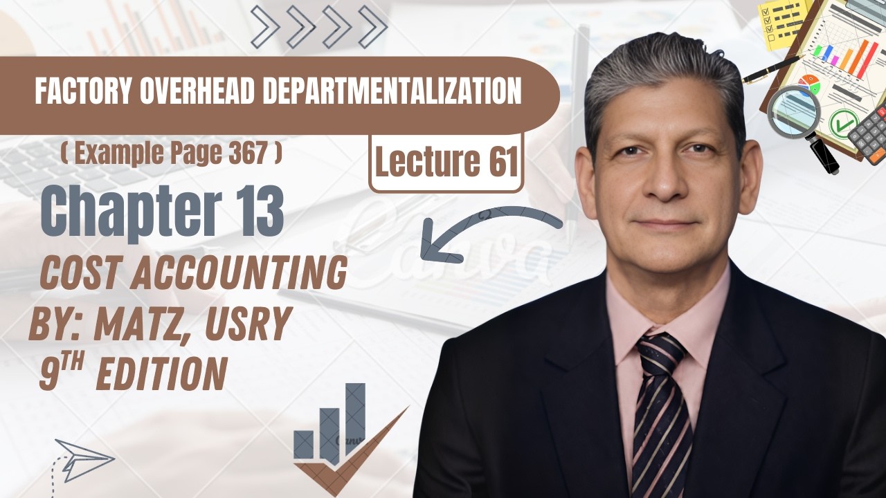 Chapter 13 | Factory Overhead Departmentalization (Direct, Step & Algebraic Methods) | Matz & Usry