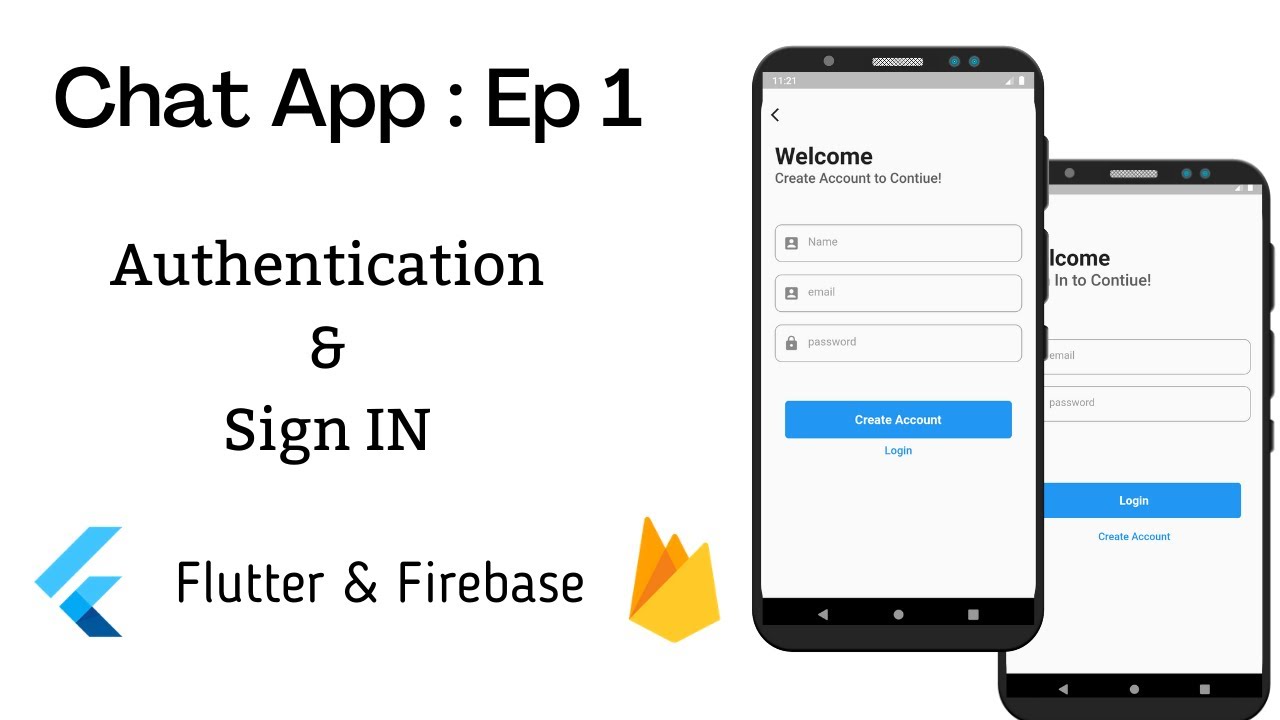 Chat App Flutter - SignIn SignUp & Auth with Flutter and Firebase | Ep : 1