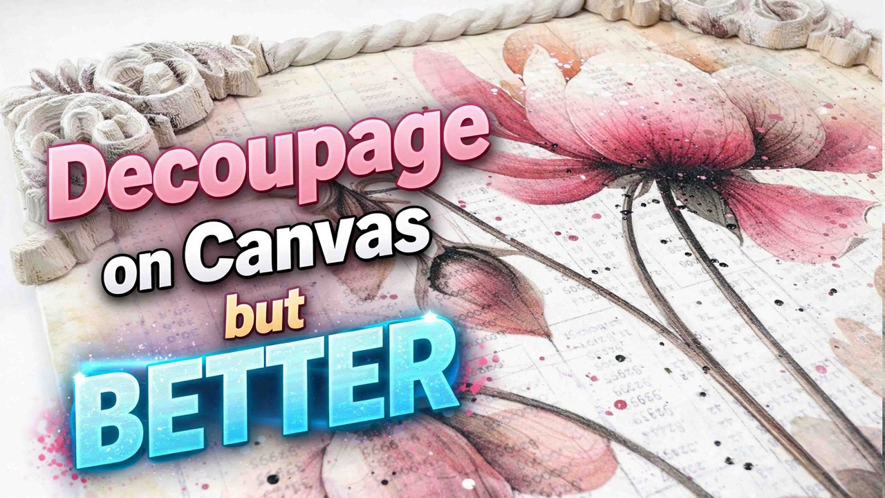 💌 Моя любимая техника декупажа в смешанной технике!