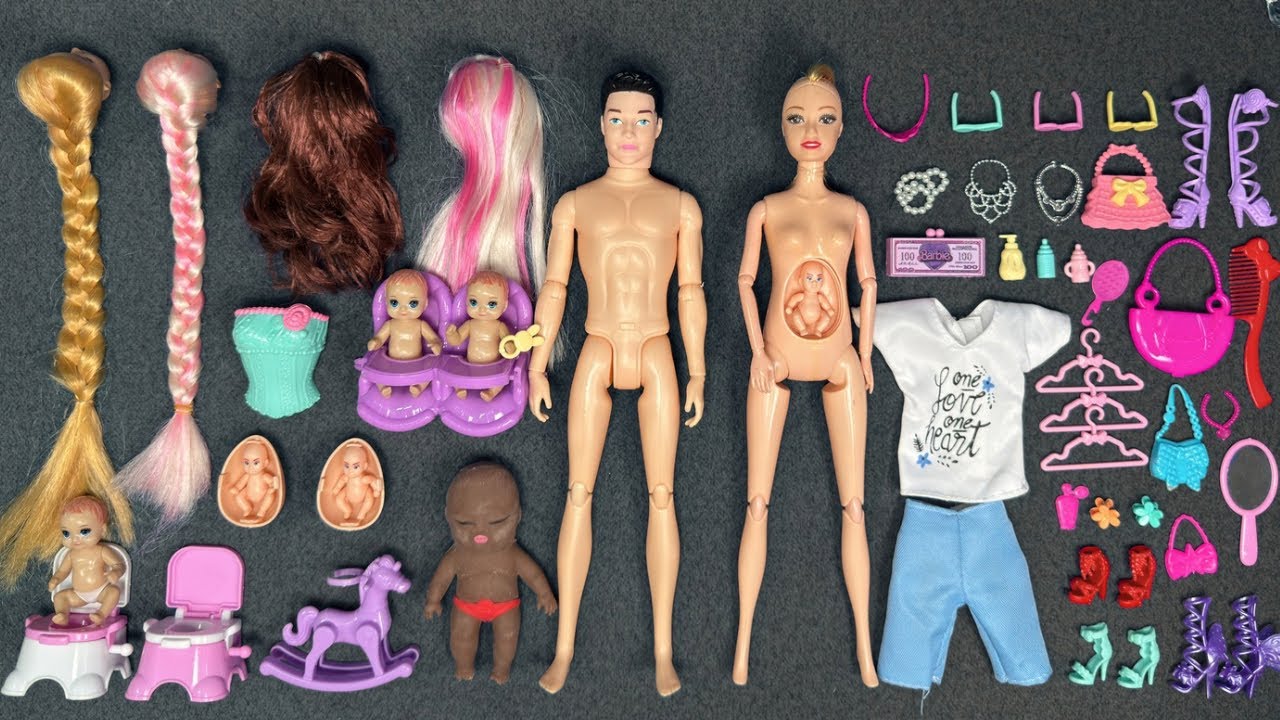 14 Minutes Satisfying with Unboxing Barbie Family Playset, Doll Dressup Set Toys ASMR | Review Toys