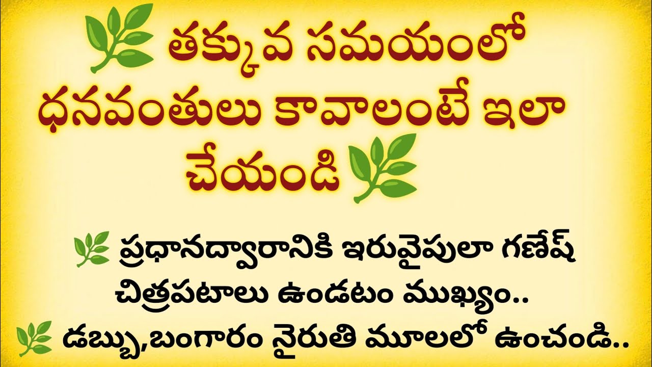 తక్కువ సమయంలో ధనవంతులు కావాలంటే ఇలా చేయండి#dharmasandehalu @Ammadevena 