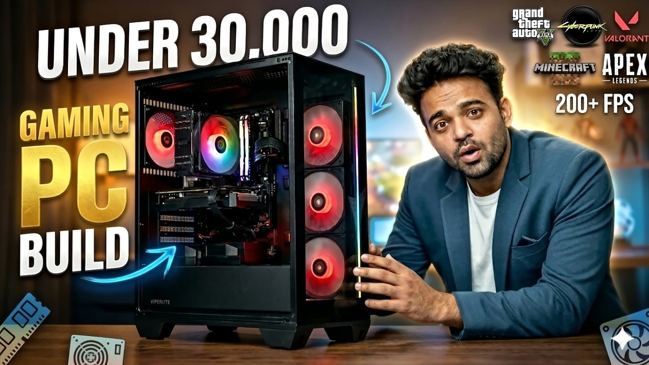 30,000 Best Gaming PC Build 🔥 GTA 5, Valorant Smooth FPS 2026 😍😍😍