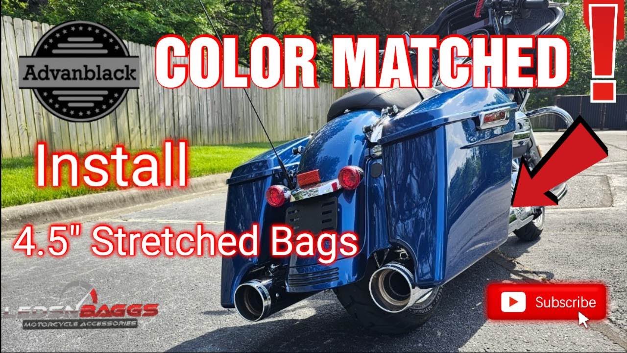 Install Advanblack 4.5 inch stretched saddle bags 2022 Harley Davidson Part 1