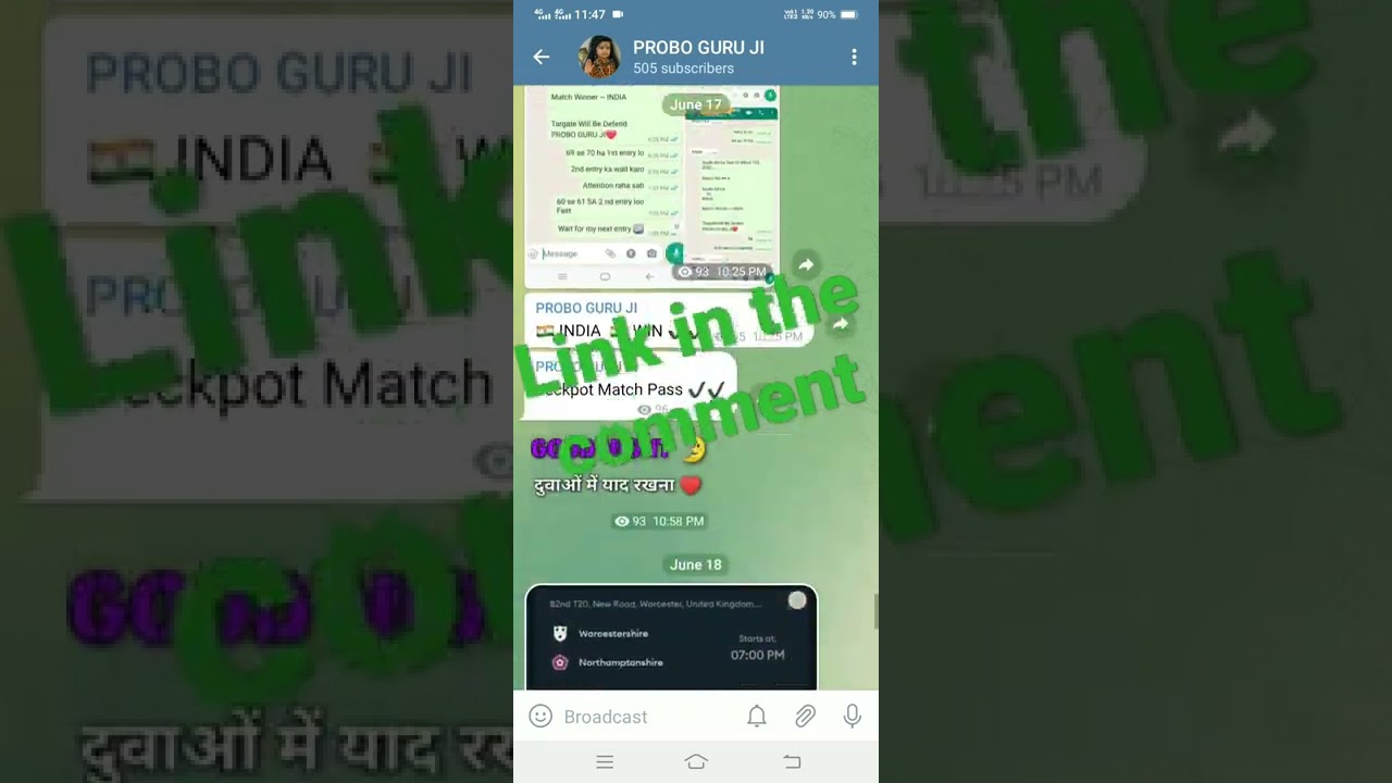 TNPL Match Probo prediction Telegram channel