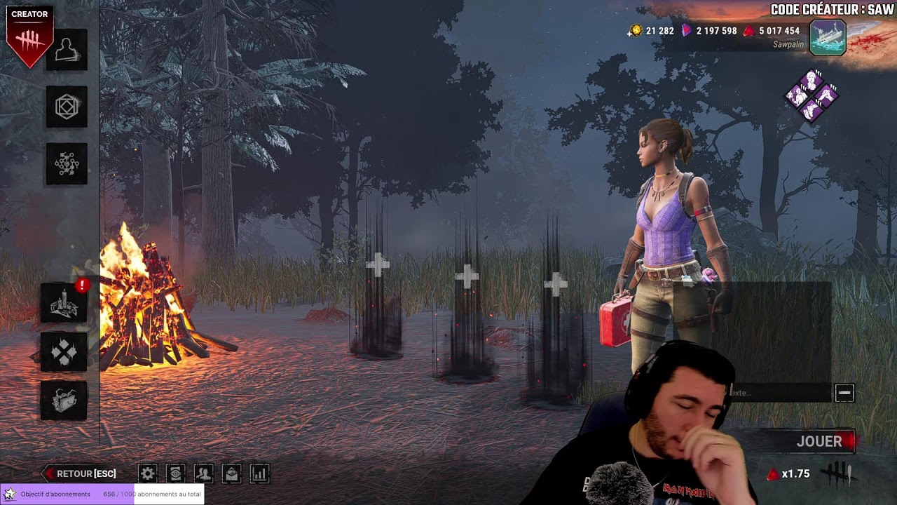 16h GiVEAWAY COLLECTOR DbD | !holy !st | Stream 2K | !code !mc [FR/PC] #DBDCreator @Sawpalin
