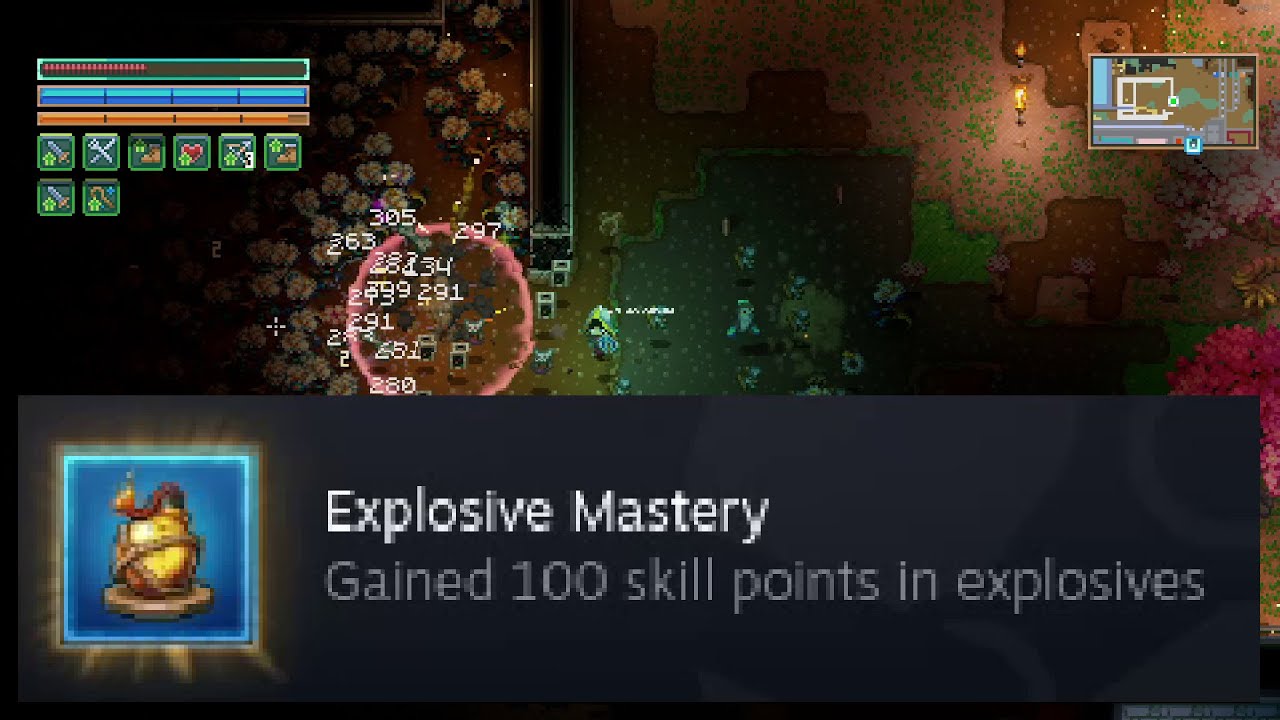 CORE KEEPER HOW TO GET 100 EXPLOSIVES SKILL POST-NERF v1.1.1.1