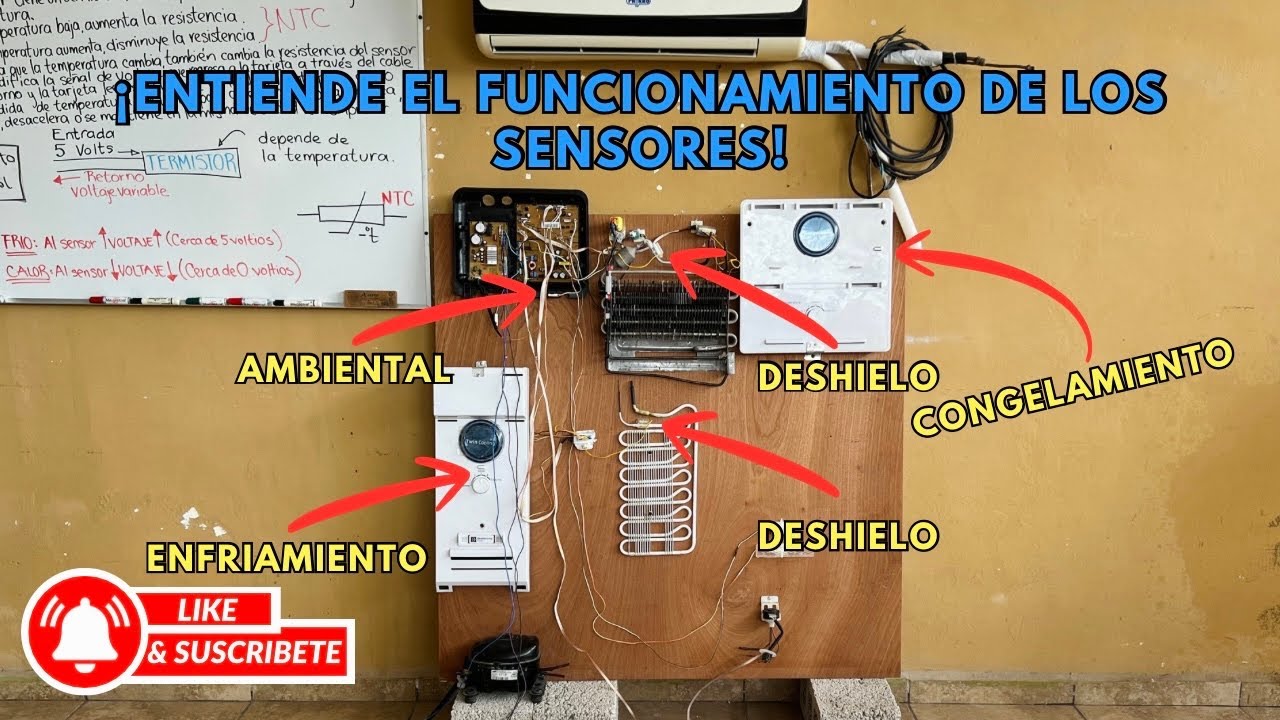 ¿Cómo funcionan los sensores de temperatura en el refrigerador?