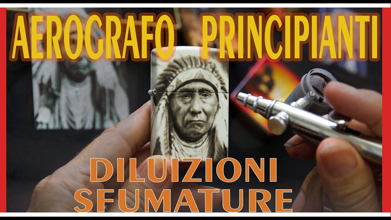 Aerografo diluizioni- sfumature-principianti - come diluire le vernici, come fare sfumature-ritratti