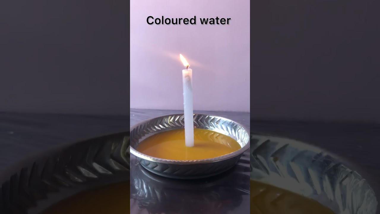 Easy simple science experiments for children |kids |schoolstudents |candle vs water #viral #shorts
