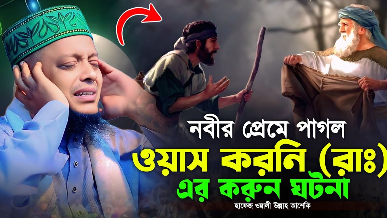 নবীর প্রেমে পাগল ওয়াস করনি (রাঃ) এর করুন ঘটনা  || হাফেজ মাওলানা ওয়ালী উল্লাহ আশেকী