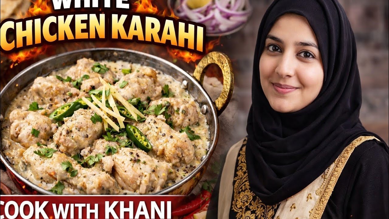 WhiteChickenKarahi#ChickenKarahiRecipe#CookWithKhani#PakistaniFood