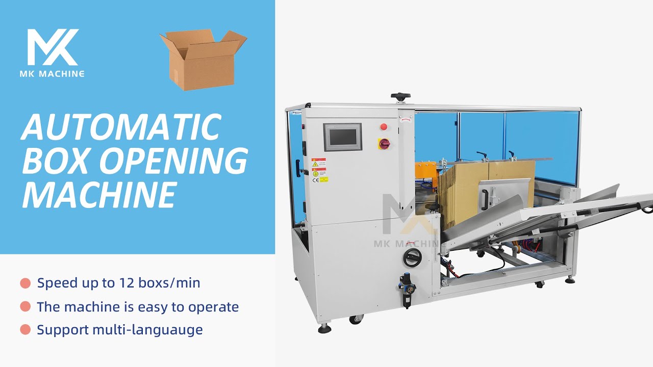 Automatic forming cardboard corrugated box opening machine
