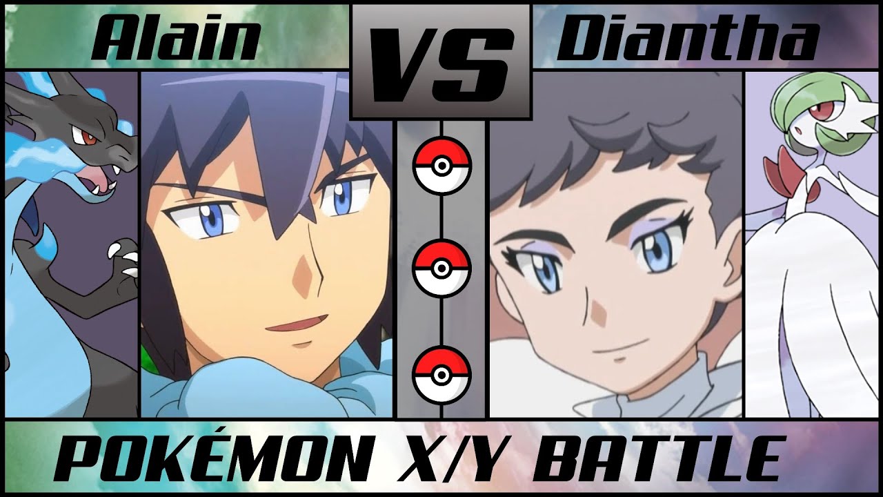 ALAIN vs DIANTHA | Kalos X/Y Champion Battle