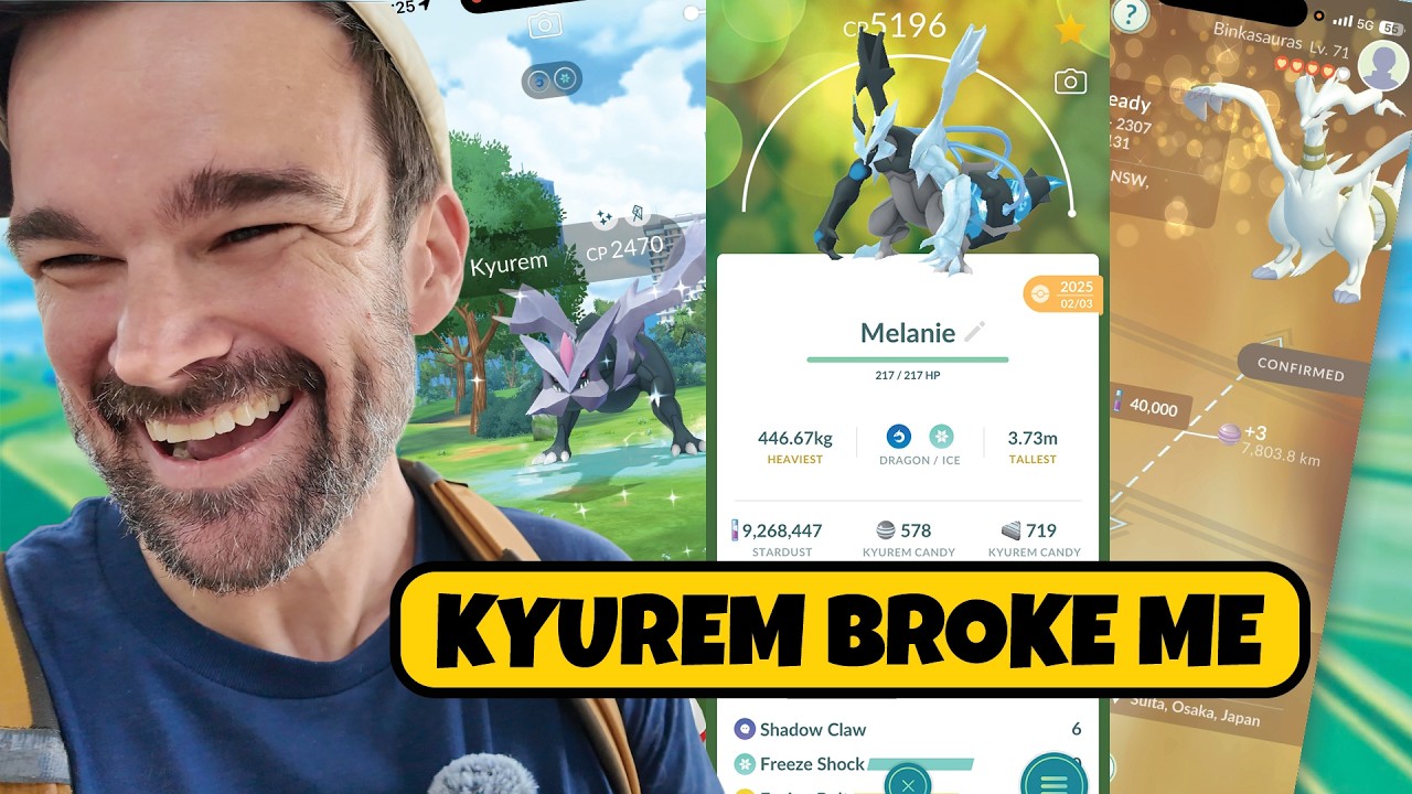 Biały Kyurem i Czarny Kyurem w Pokemon Go mnie złamali