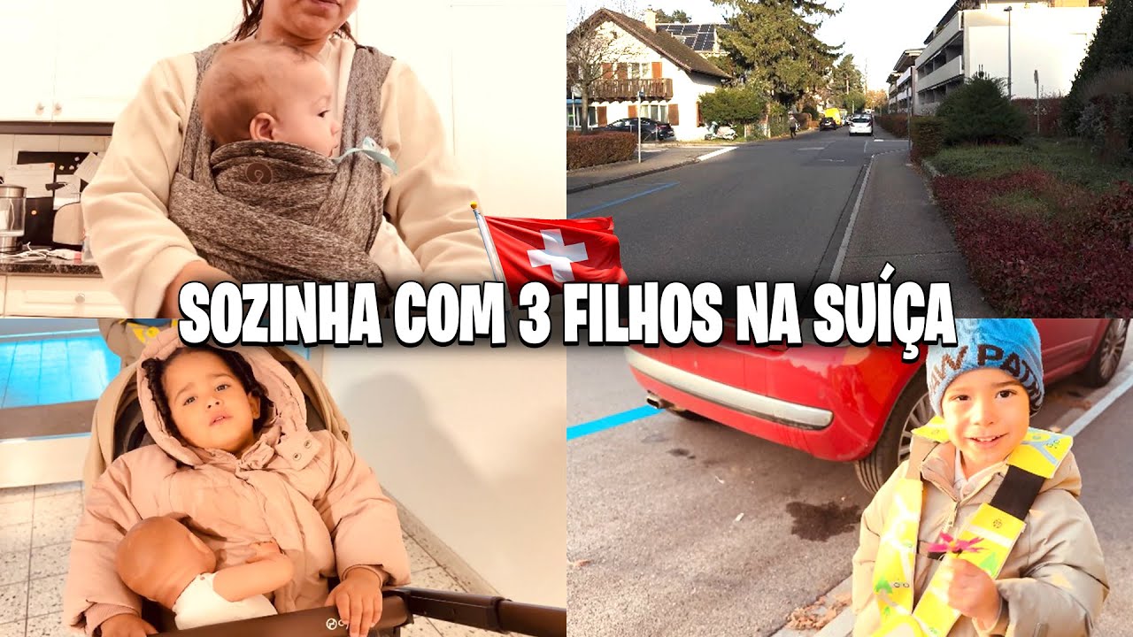SOZINHA COM 3 FILHOS NA SUIÇA: MINHA ROTINA E RECOMEÇO 💪🇨🇭